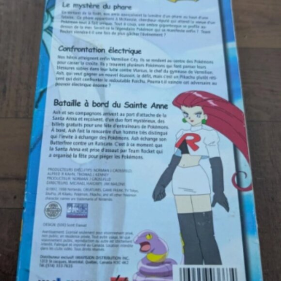 Pokemon Volume 5 (VHS) - Electric Confrontation - French Canadian Version- - Picture 2 of 4